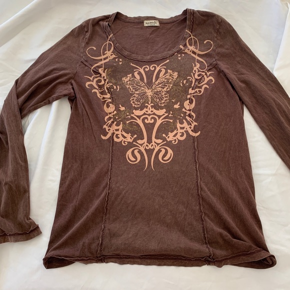 Y2K butterfly long sleeve